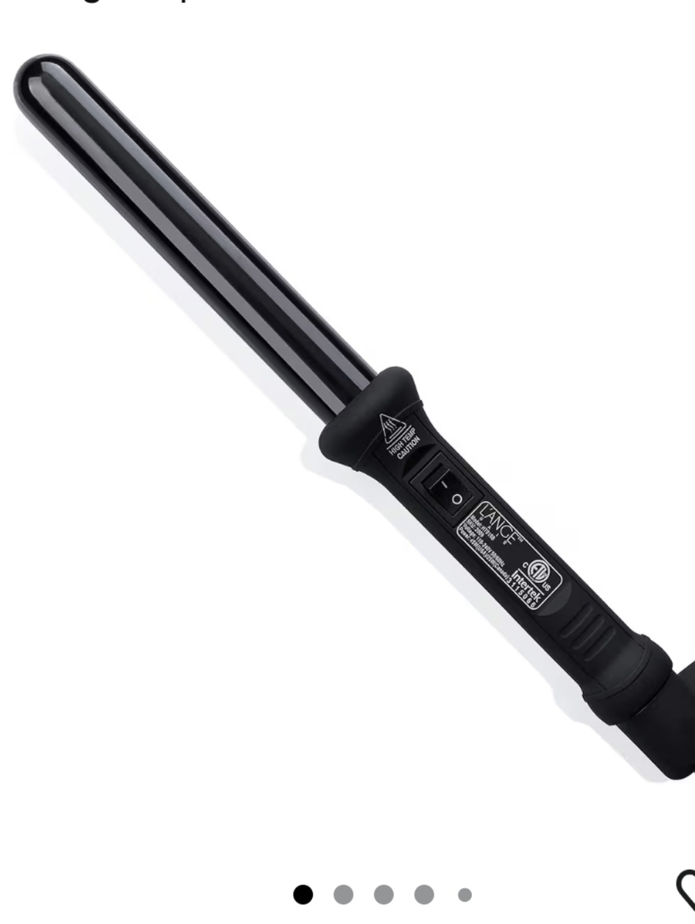 L'ANGE Hair Curling Wand Black